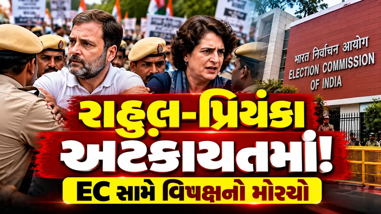 દિલ્હીમાં INDIA ગઠબંધનનો વિરોધ ઉગ્ર, રાહુલ ગાંધી-પ્રિયંકા સહિત 250થી વધુ અટકાયતમાં