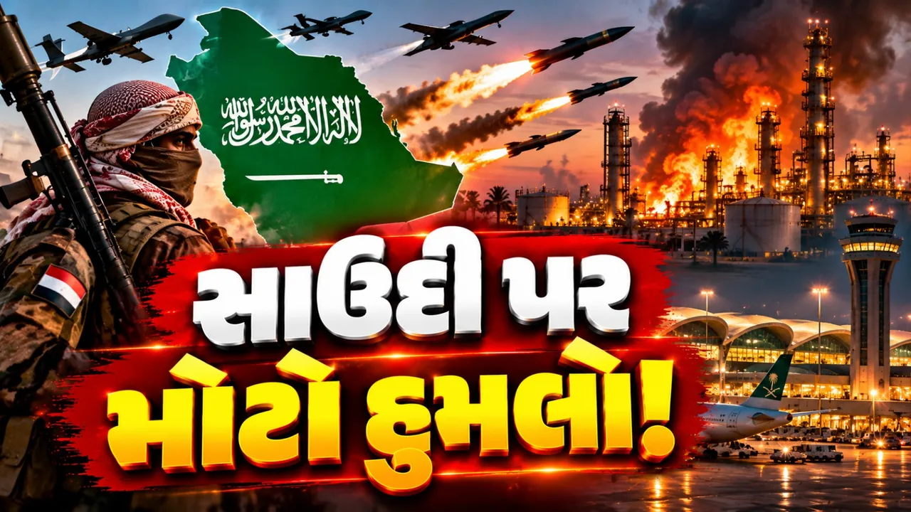 સાઉદી અરેબિયા પર હુથીઓના મોટા હુમલાનો દાવો, અનેક વ્યૂહાત્મક મથકો નિશાન પર