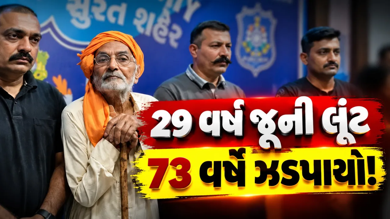 સુરતમાં 29 વર્ષ જૂની હીરાની લૂંટનો ભેદ ઉકેલાયો, 73 વર્ષનો આરોપી ઝડપાયો