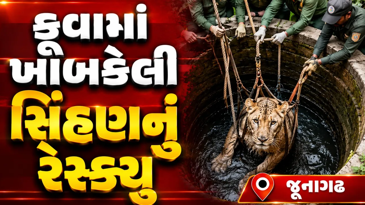 કૂવામાં ખાબકેલી સિંહણનું સફળ રેસ્ક્યુ, સારવાર બાદ ફરી જંગલમાં મુક્ત