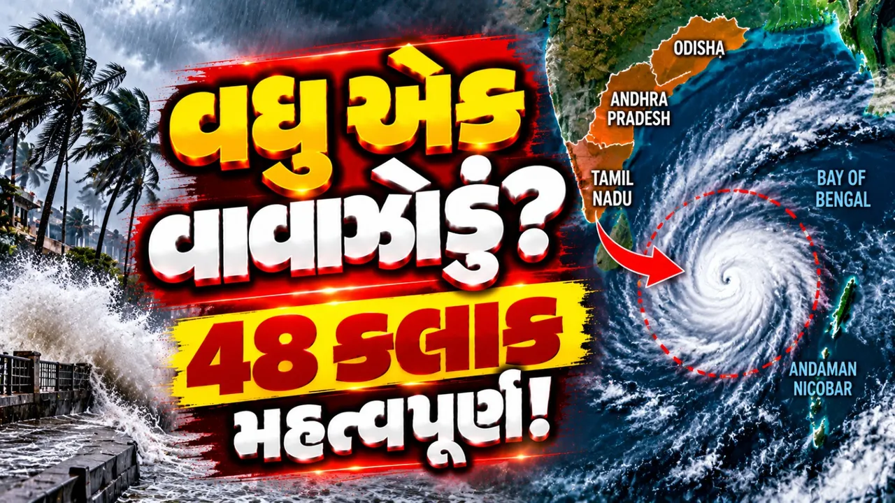 ‘અર્નબ’ બાદ બંગાળની ખાડીમાં નવી સિસ્ટમ સક્રિય, આગામી 48 કલાક મહત્ત્વપૂર્ણ