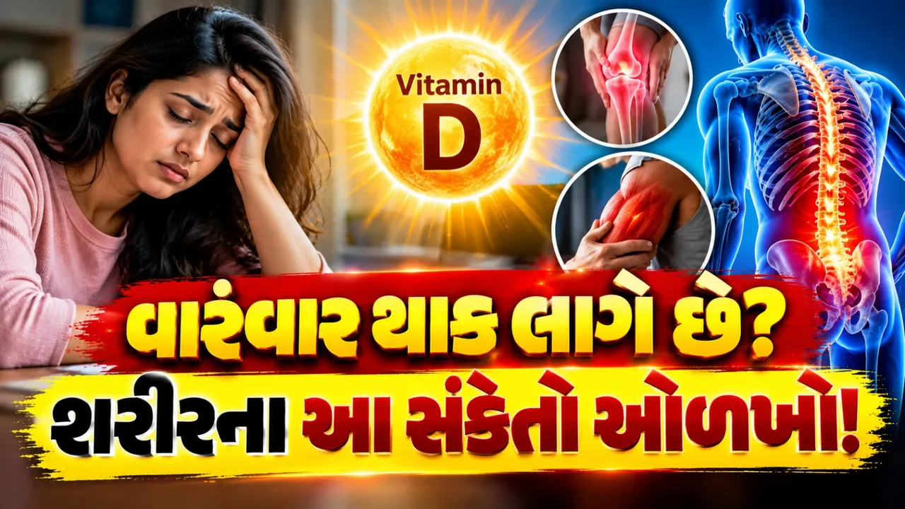શરીરમાં વિટામિન Dની ઉણપ છે? હાડકાંનો દુખાવો અને થાક હોઈ શકે છે સંકેત