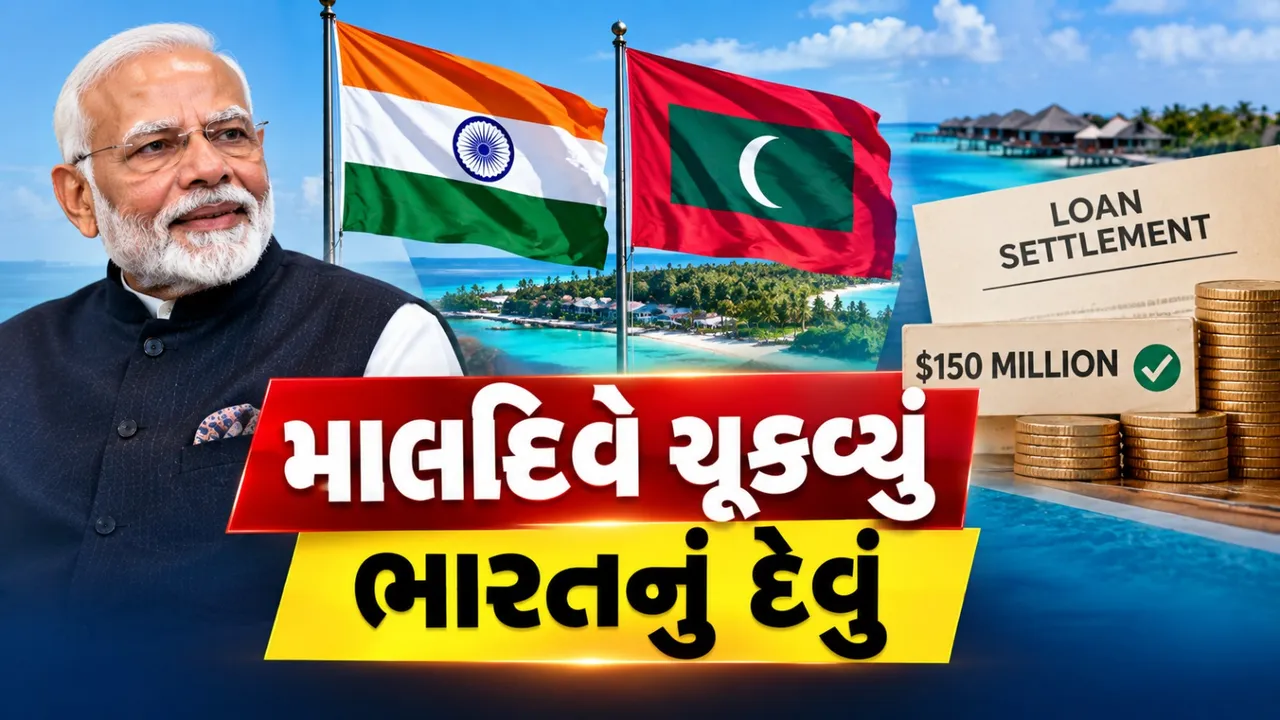 માલદીવે ભારતનું ₹1,300 કરોડનું દેવું ચૂકવ્યું, વ્યાજના ₹400 કરોડથી વધુનો ખર્ચ ભારતે ઉઠાવ્યો