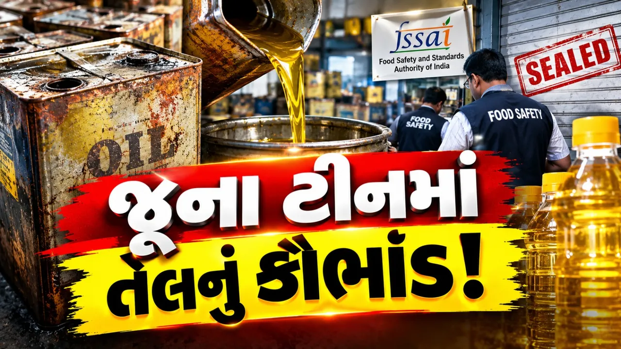 અમદાવાદમાં તેલ રિપેકિંગનું કૌભાંડ! જૂના ટીનમાં ખાદ્યતેલ ભર્યાની આશંકા