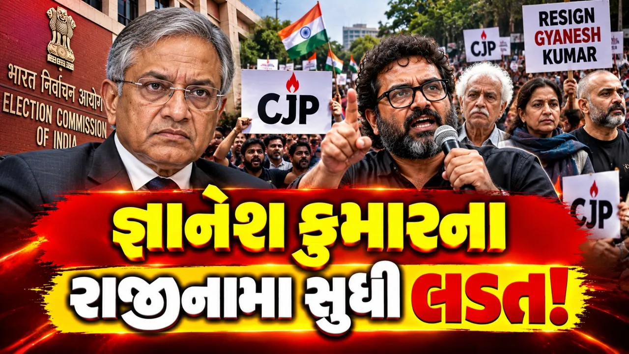 મુંબઈમાં CJPનું આંદોલન પૂર્ણ, જ્ઞાનેશ કુમારના રાજીનામા સુધી લડત ચાલુ રાખવાની જાહેરાત