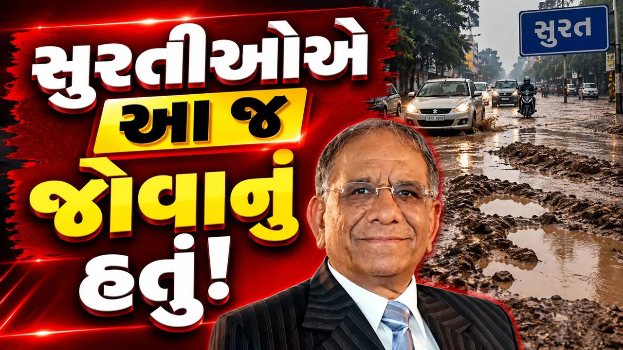 કાદવ, ખાડા અને ખરાબ રસ્તાઓ... સુરતની હાલત જોઈ સાંસદ ગોવિંદ ધોળકિયાનો આક્રોશ