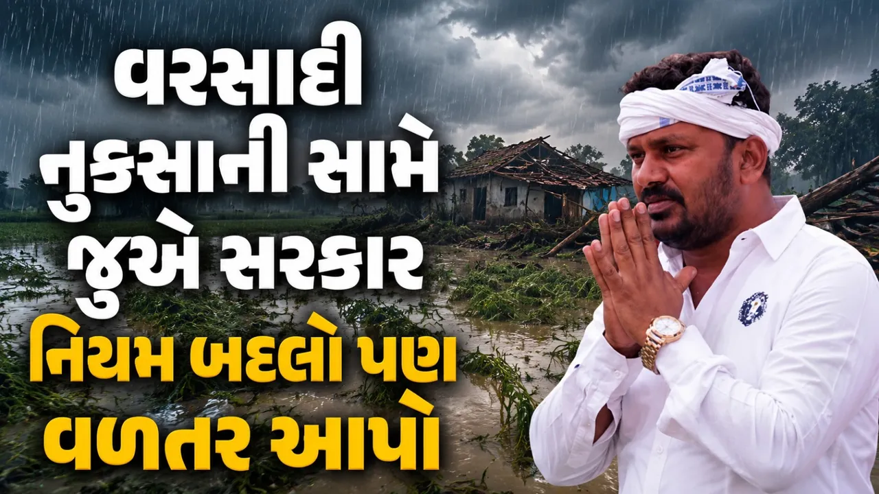 વરસાદી નુકસાનનું વળતર આપો, અનંત પટેલની સરકાર સમક્ષ માંગ