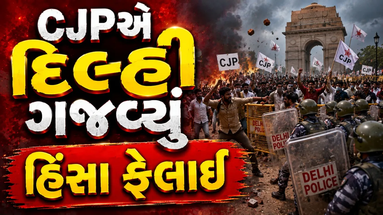 દિલ્હીમાં CJP આંદોલન હિંસક બન્યું, 70થી વધુ પ્રદર્શનકારીઓ અટકાયતમાં