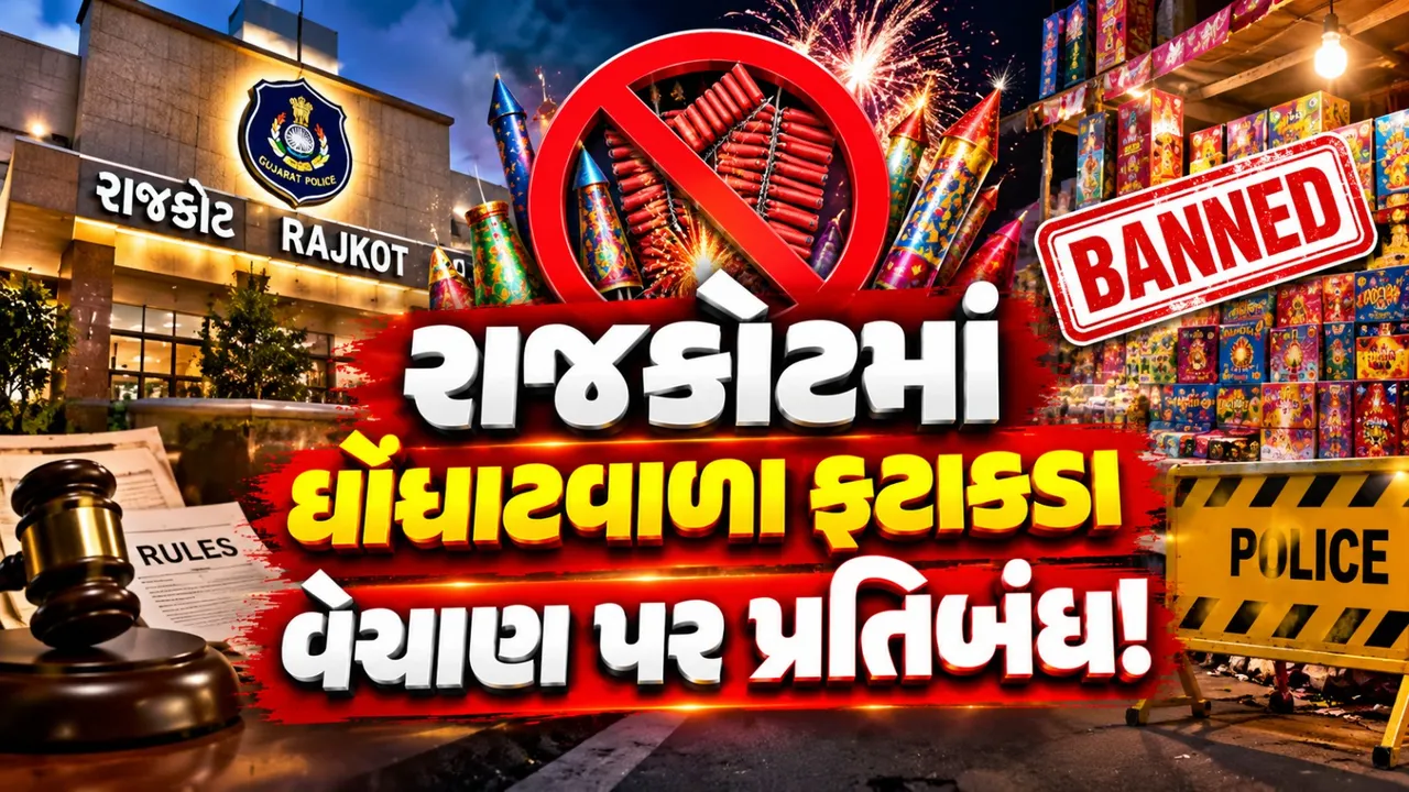 રાજકોટમાં ઘોંઘાટવાળા ફટાકડાના વેચાણ પર પ્રતિબંધ, નિયમ તોડશો તો કાર્યવાહી