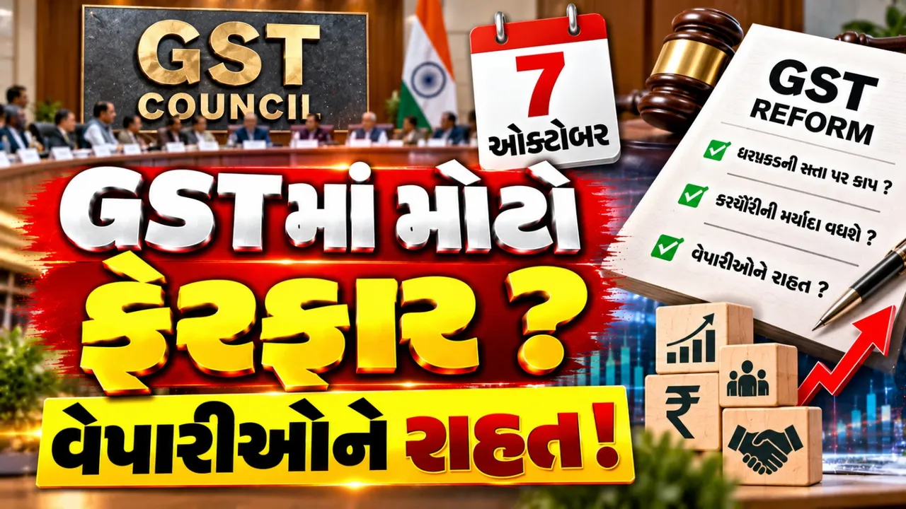 GST કાયદામાં મોટા ફેરફારની તૈયારી, 7 ઓક્ટોબરની બેઠક પર વેપારીઓની નજર