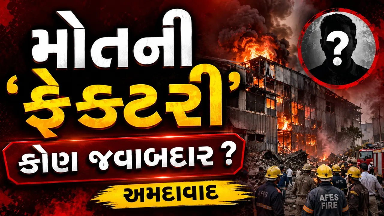 અમદાવાદમાં ફટાકડા ફેક્ટરીમાં વિસ્ફોટ બાદ આગ, 9 લોકોના મોત