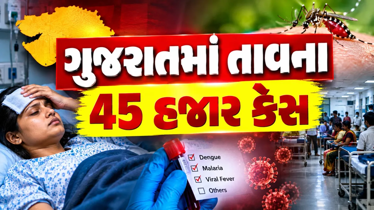 વરસાદે વિરામ લીધો છતાં ગુજરાતમાં તાવનો કહેર, 8 મહિનામાં 45 હજાર કેસ