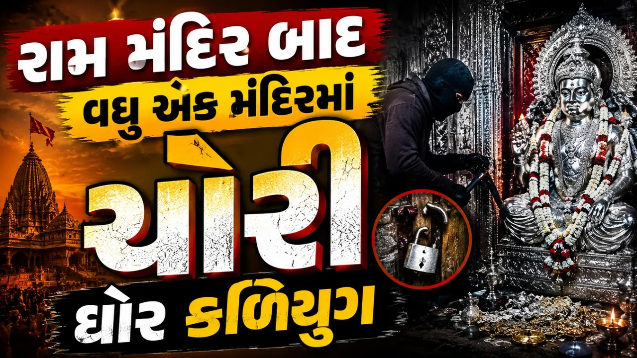 ભગવાનનો પણ ડર નહીં ! રામ મંદિર બાદ વધુ એક મંદિરમાં 1.20 કરોડનો સામાન ચોરી !