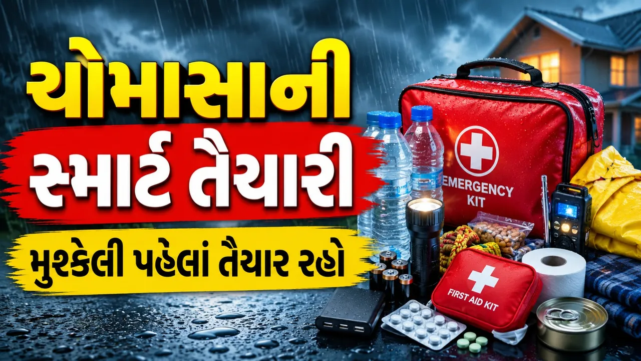ભારે વરસાદમાં તૈયાર રાખો મોન્સૂન ઇમરજન્સી કિટ, જાણો શું-શું હોવું જોઈએ?