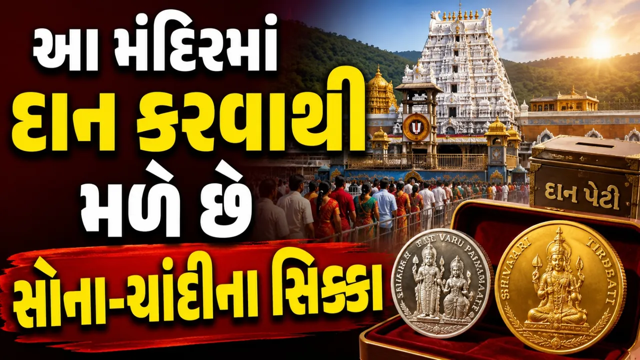 તિરૂપતિ મંદિરમાં દાન આપો અને મેળવો સોના-ચાંદીના સિક્કા! જાણો શું છે નિયમ