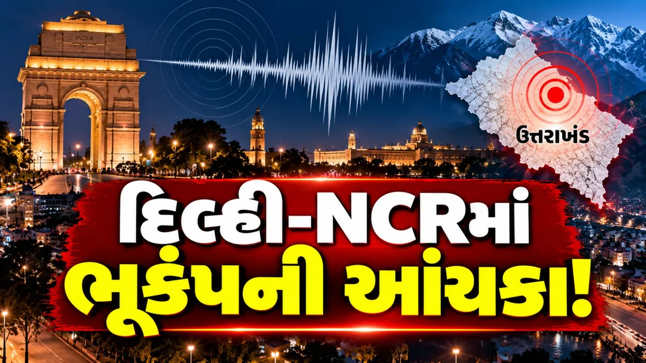 દિલ્હી-NCRમાં મોડી રાત્રે ભૂકંપના આંચકા, ઉત્તરાખંડમાં 4.9ની તીવ્રતા