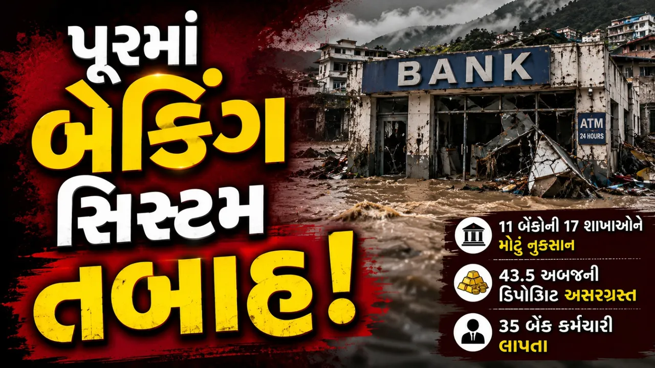 નેપાળ પૂરથી બેંકિંગ વ્યવસ્થાને મોટો ફટકો, 43.5 અબજની ડિપોઝિટ ધરાવતી 17 શાખાઓને નુકસાન