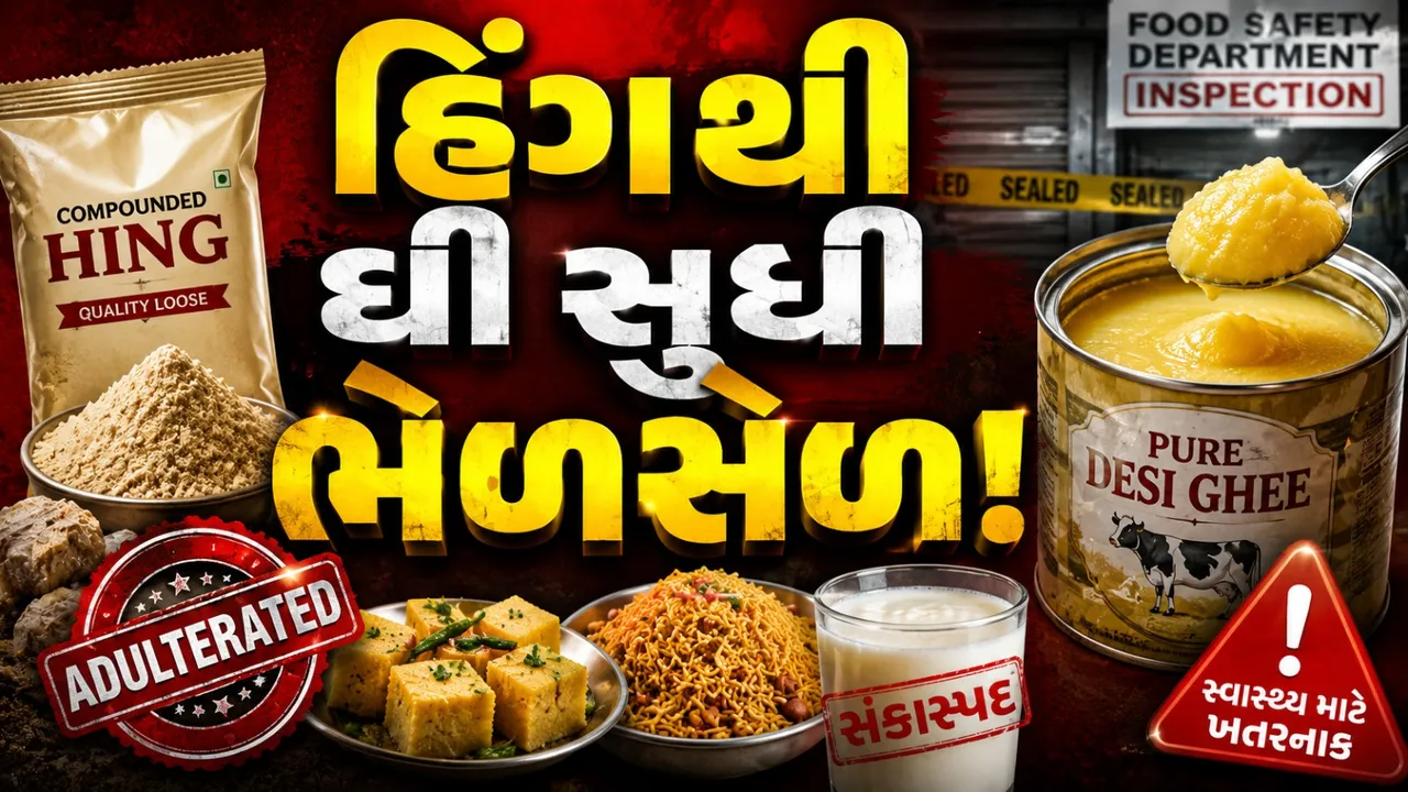 ગુજરાતમાં ભેળસેળનો ખેલ! ખોરાકથી સ્વાસ્થ્ય સુધી ખતરો, તંત્ર એક્શનમાં