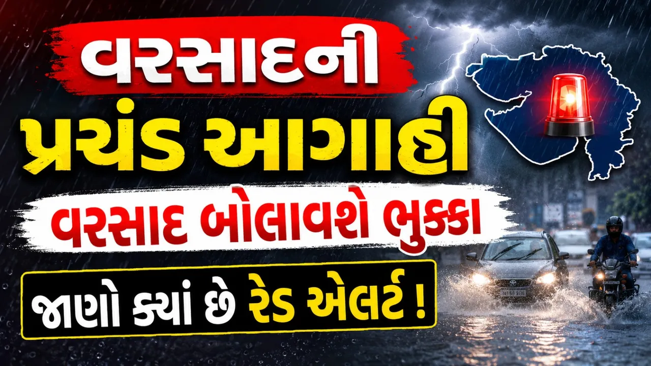 હવામાન વિભાગની પ્રચંડ આગાહી, વરસાદ બોલાવશે ભુક્કા !