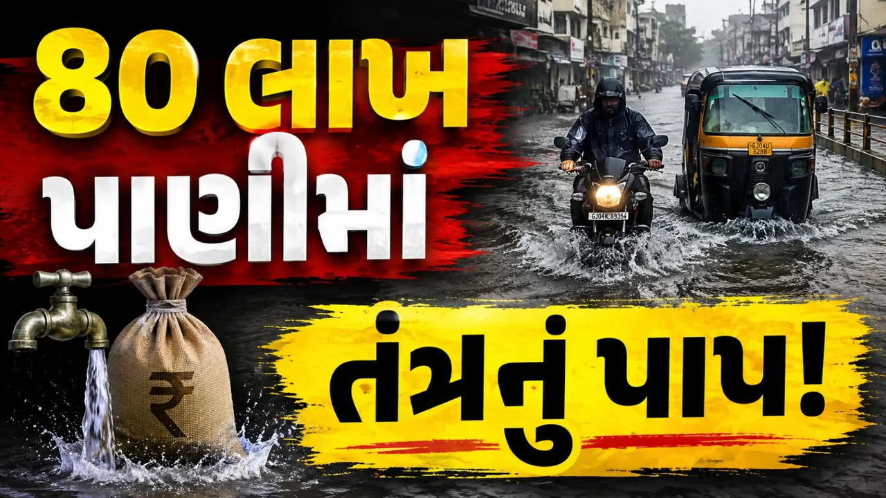 થોડા વરસાદમાં ભાવનગર પાણીમાં, બેદરકાર તંત્રની બેકાર નીતિ !
