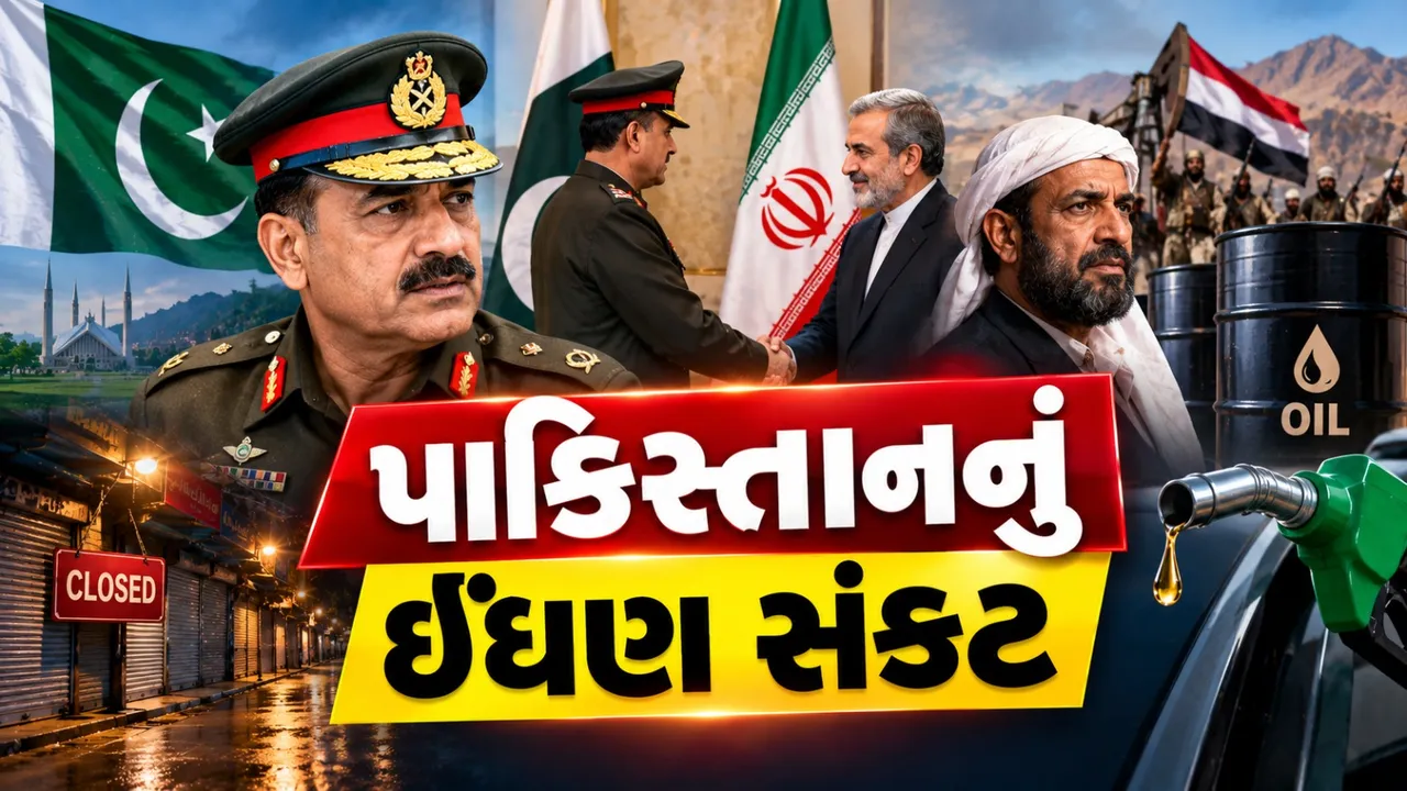 પાકિસ્તાનમાં ઇંધણ સંકટ ઘેરાયું, હૂતી હુમલા રોકવા ઈરાન પાસે પહોંચ્યા અસીમ મુનીર