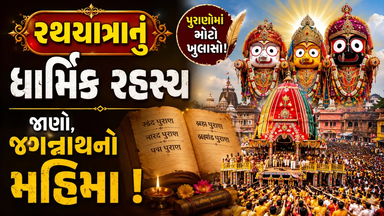 રથયાત્રા માત્ર ઉત્સવ નહીં, મોક્ષનો માર્ગ! પુરાણોમાં શું લખ્યું છે?