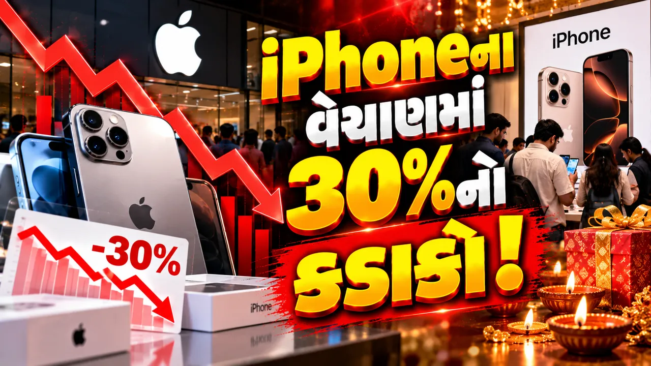 ભારતમાં iPhoneના વેચાણમાં 30% ઘટાડો? ઊંચી કિંમત અને ઓછા ડિસ્કાઉન્ટથી માંગ પર અસર